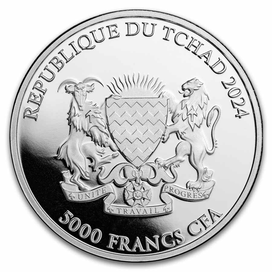 2024 Republic of Chad 1 oz Silver $5 Owls: Eastern Screech Owl BU