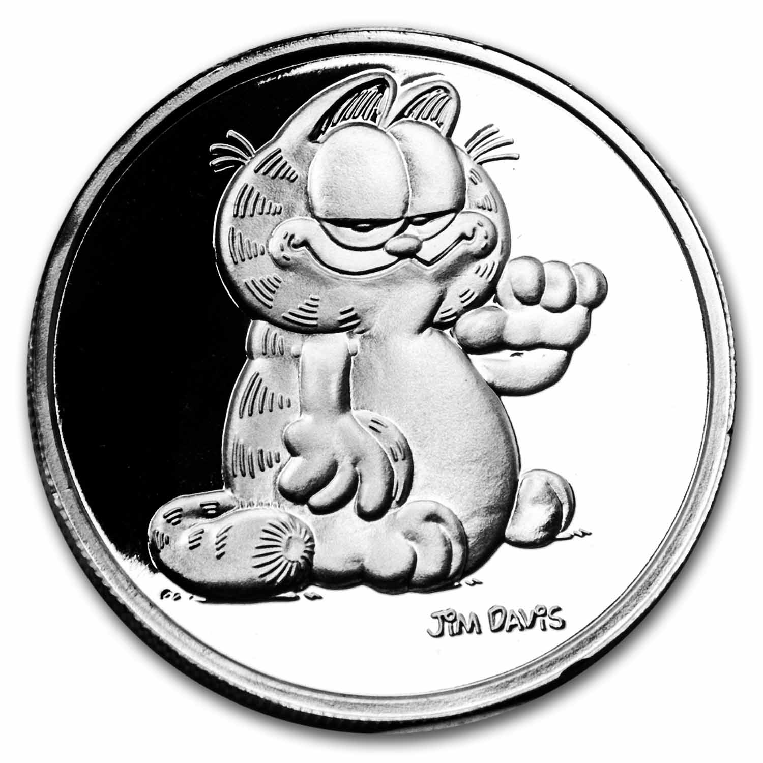 1978 1 oz Silver Proof Round - Garfield (w/Box & COA)