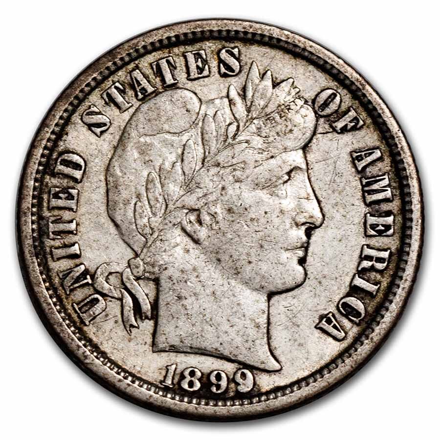 1899-O Barber Dime XF