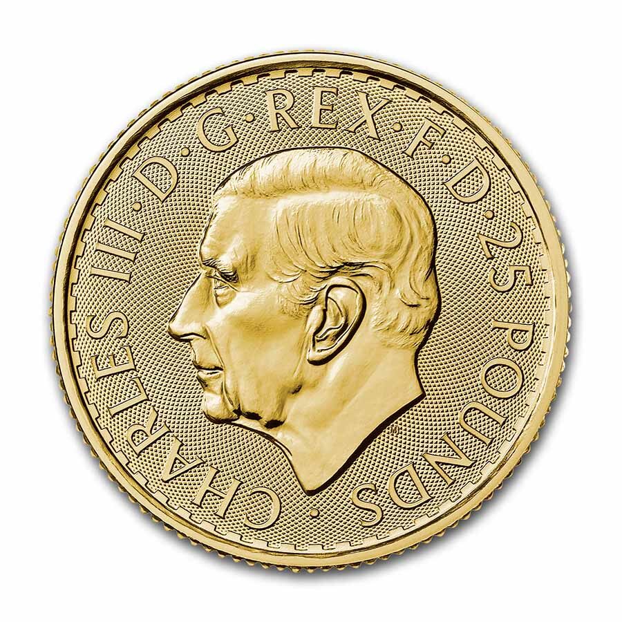 2023 Great Britain 1/4 oz Gold Britannia BU (King Charles III)