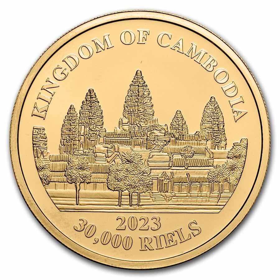 2023 Cambodia 1 oz Gold Lost Tigers BU