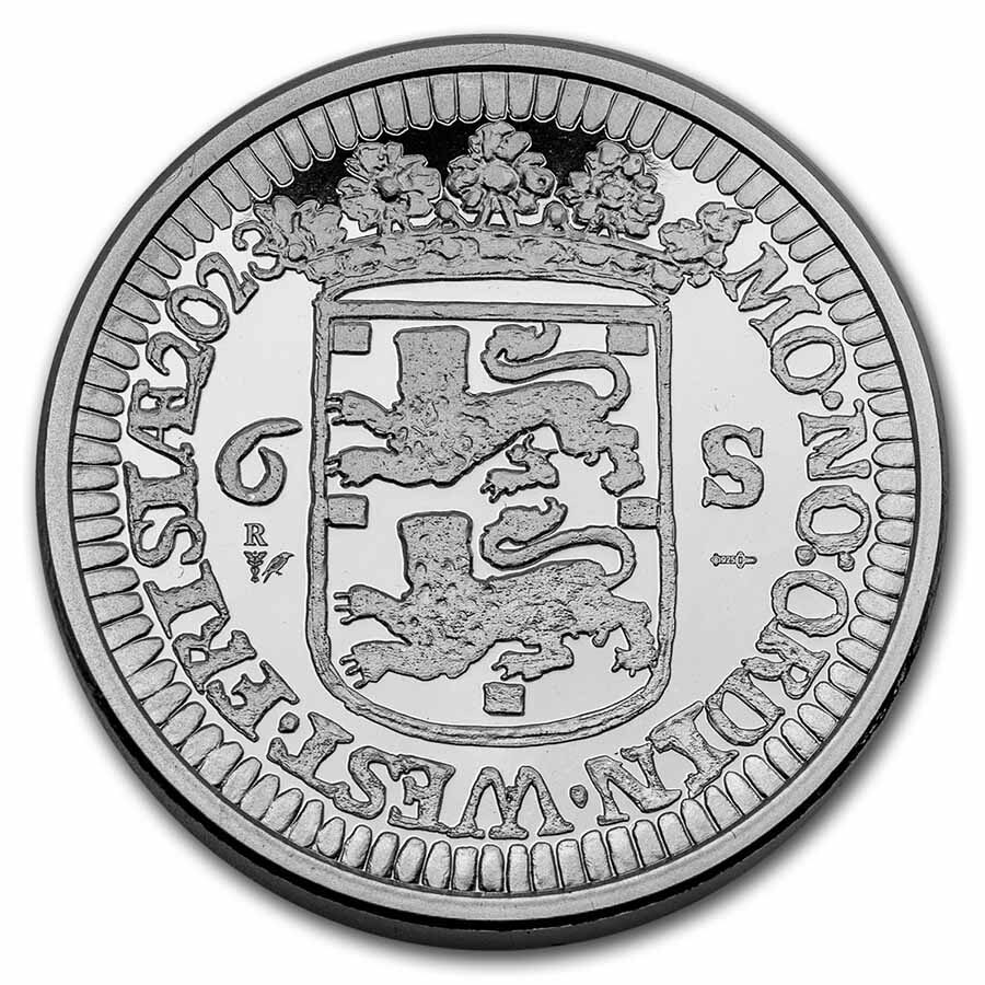 2023 Netherlands 2 oz Silver Proof Ship Shilling (w/Box & COA)