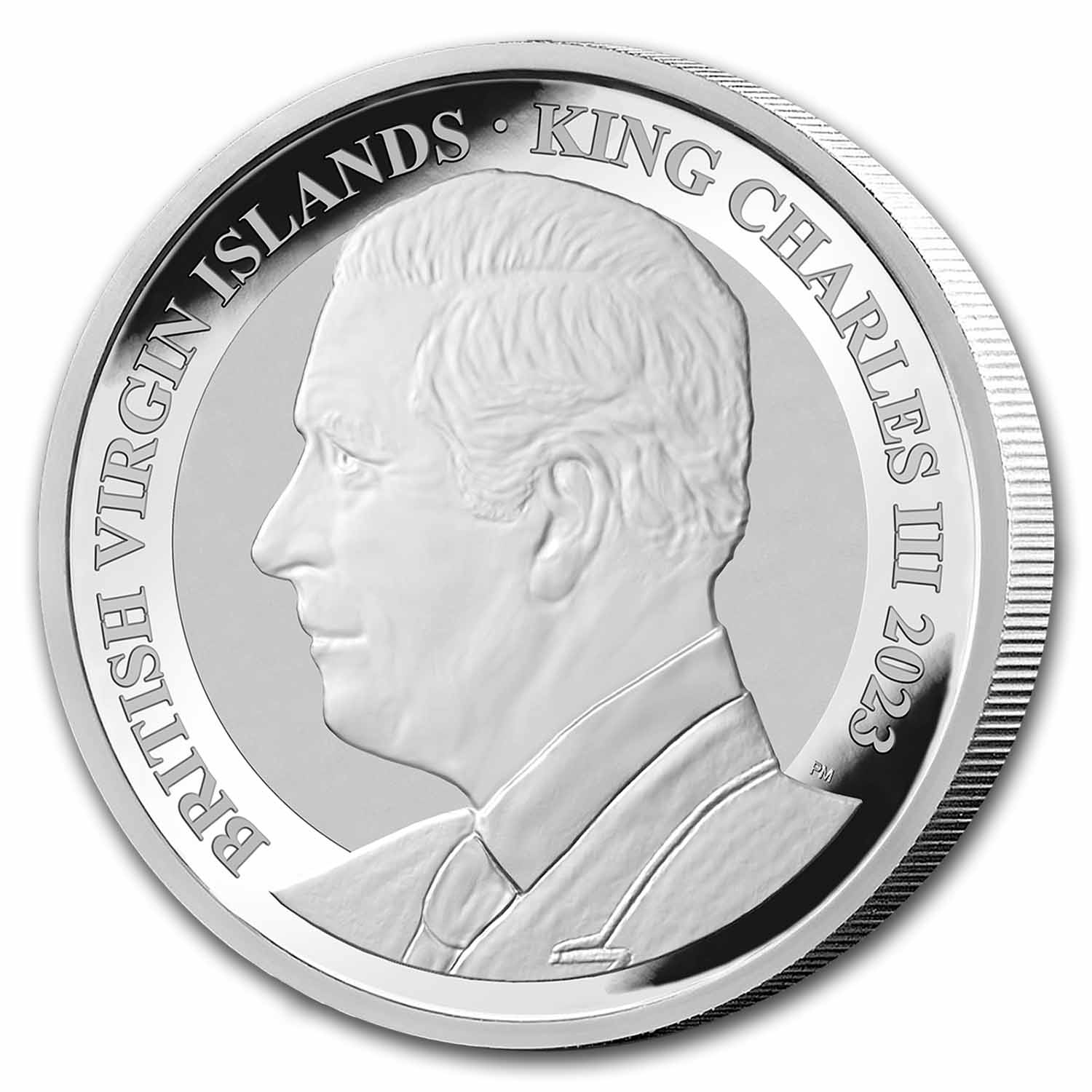 2023 BVI 1 oz Silver Pegasus Reverse Cameo BU