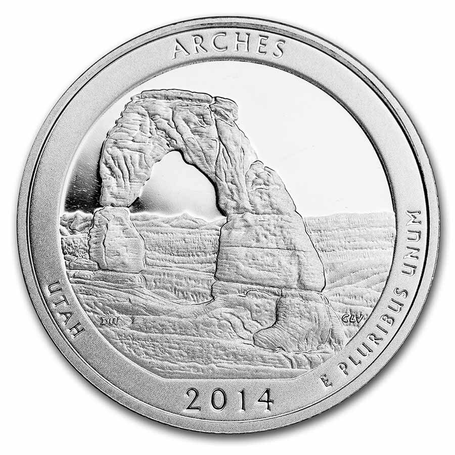 2014-S ATB Quarter Arches National Historical Proof (Silver)