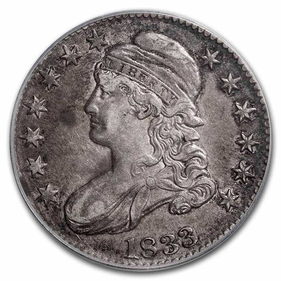 1833 Bust Half Dollar XF-45 PCGS