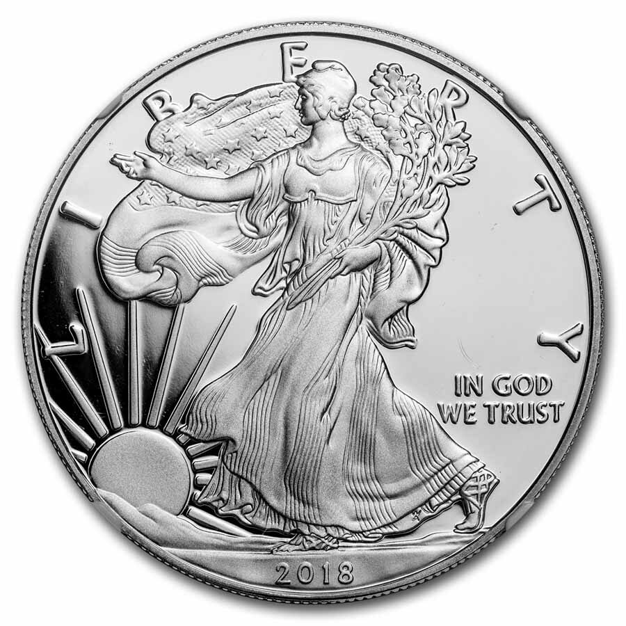 2018-S Proof American Silver Eagle PF-70 NGC (Moy)