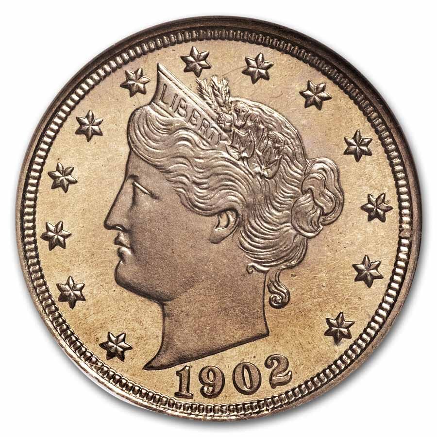 1902 Liberty Head V Nickel PF-66 NGC