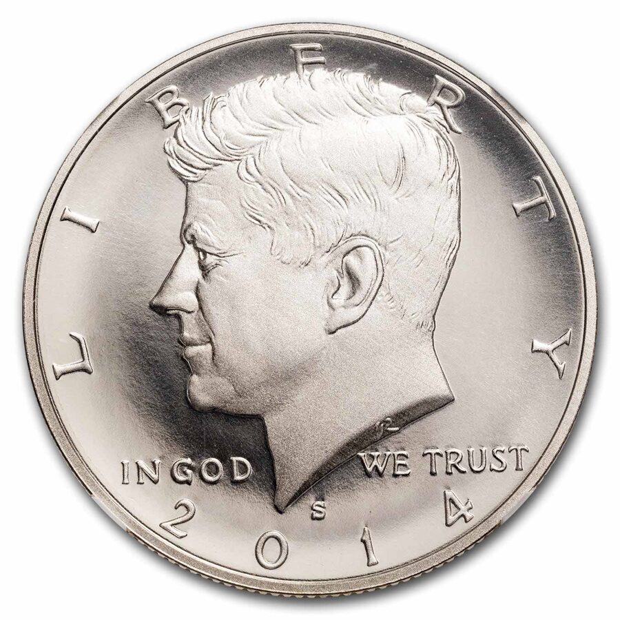 2014-S Kennedy H.D. SP-69 Enhanced Sil. 50th Anni. High Relief