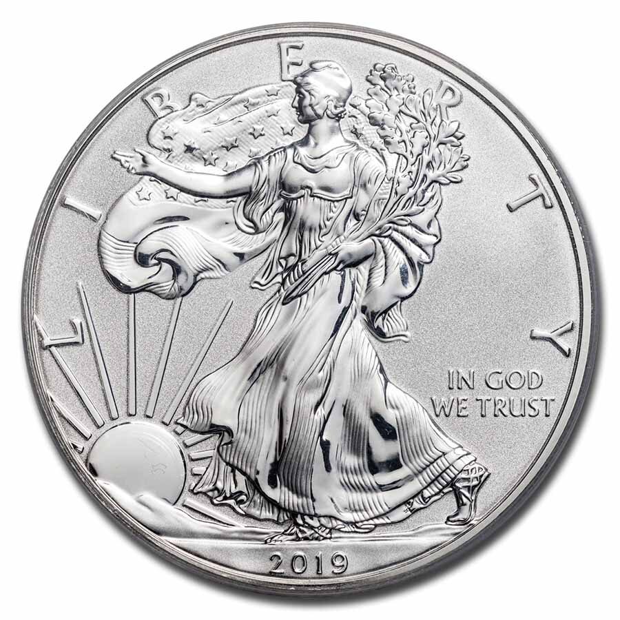 2019-S Enhanced Rev Proof Silver Eagle PR-70 PCGS (FS, No COA)