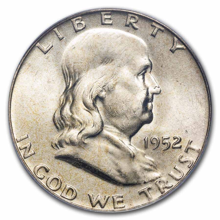 1948-1963 Franklin Half Dollar MS-64 PCGS (Random, FBL)