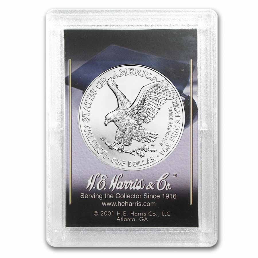 2026 1 oz Silver Eagle - w/Harris Holder, Graduation Design