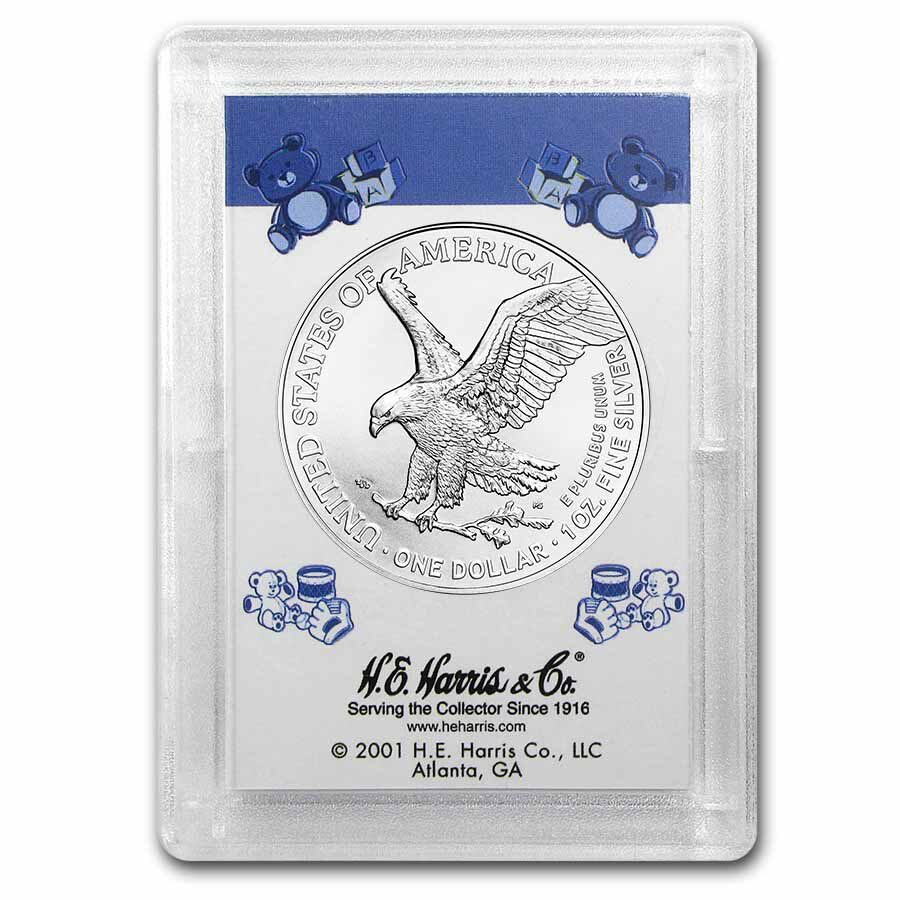 2026 1 oz Silver Eagle - w/Harris Holder, It's A Boy! Design