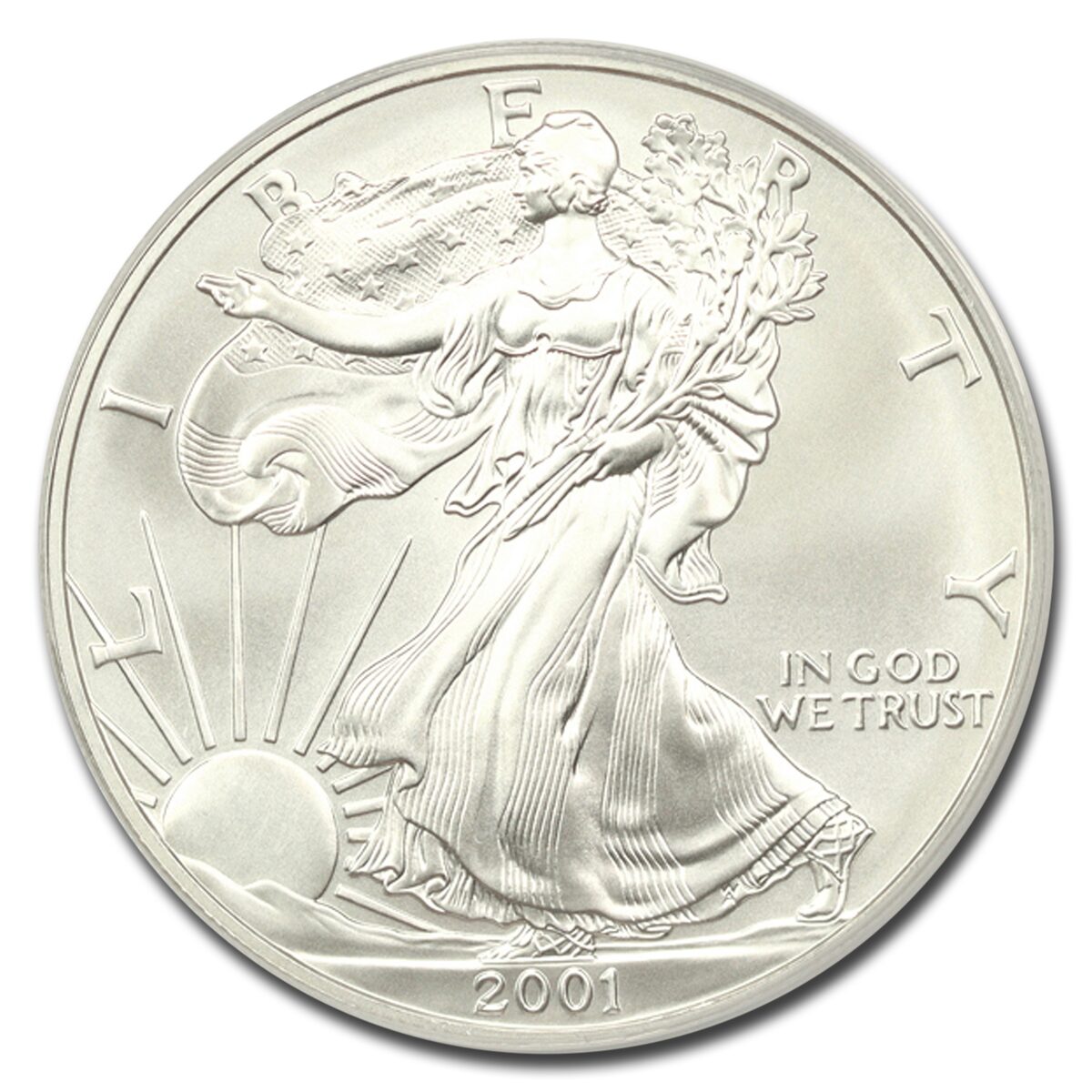 2001 American Silver Eagle MS-70 PCGS (First Strike)