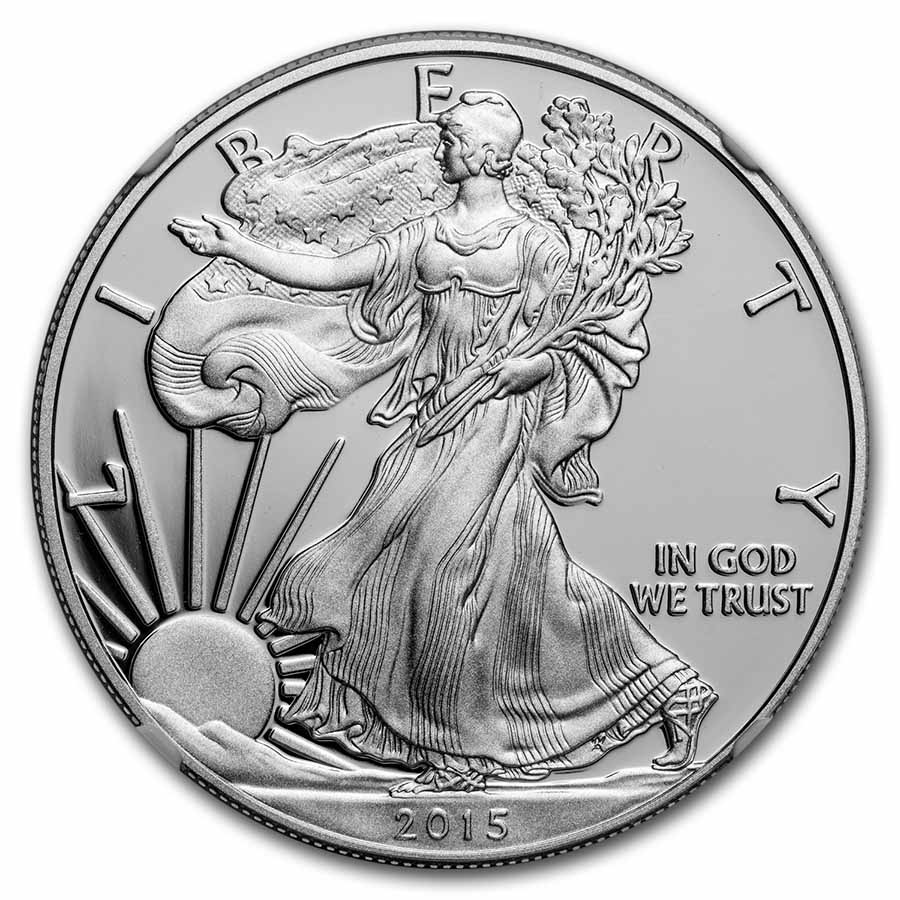 2015-W Proof American Silver Eagle PF-70 NGC (Moy)