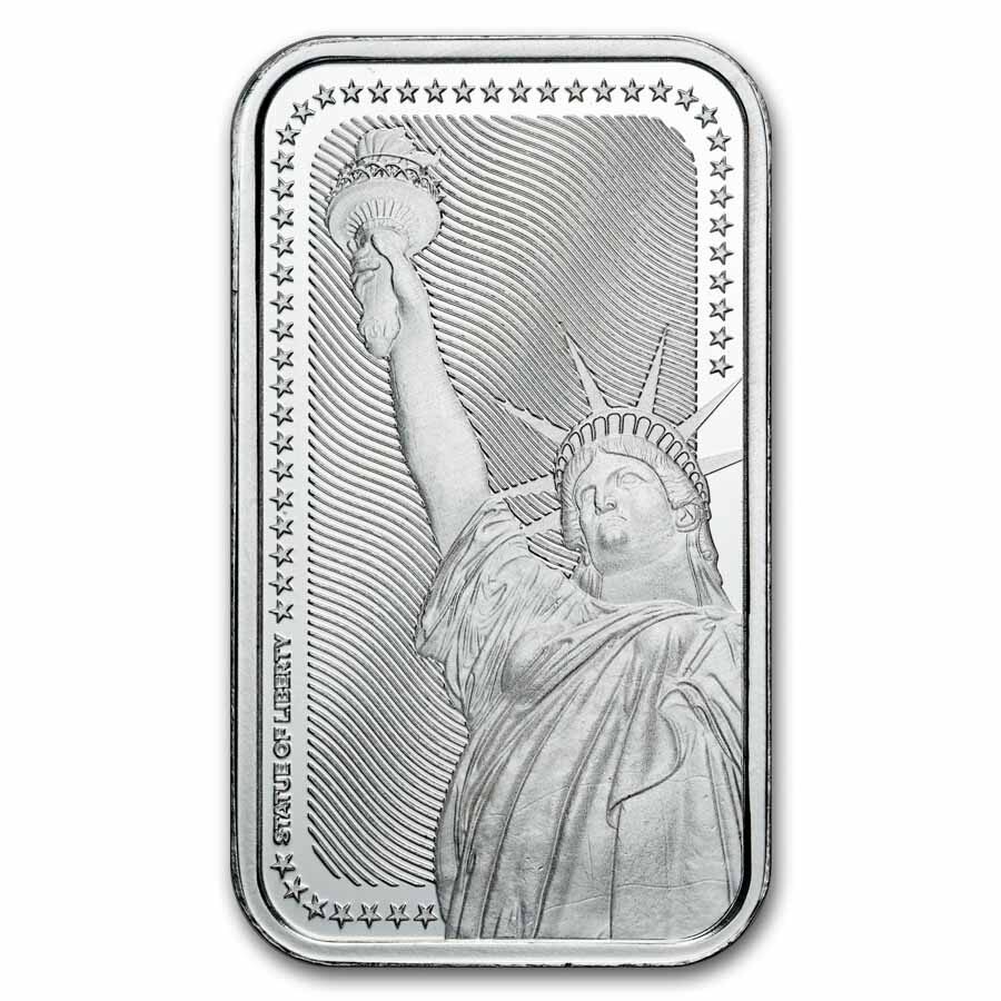 1 oz Silver Bar - Statue of Liberty