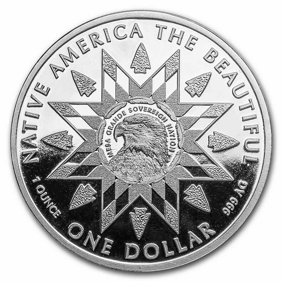 2023 1 oz Silver NATB Maine Acadia National Park (Colorized)