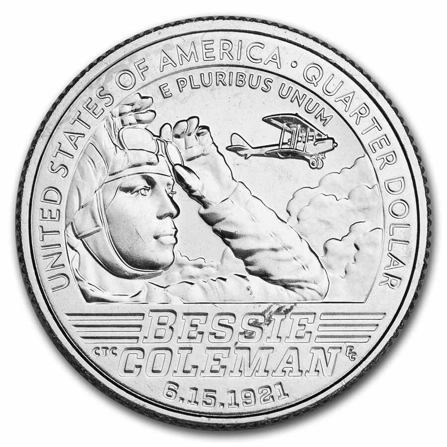 2023-D Bessie Coleman Women's Quarter BU