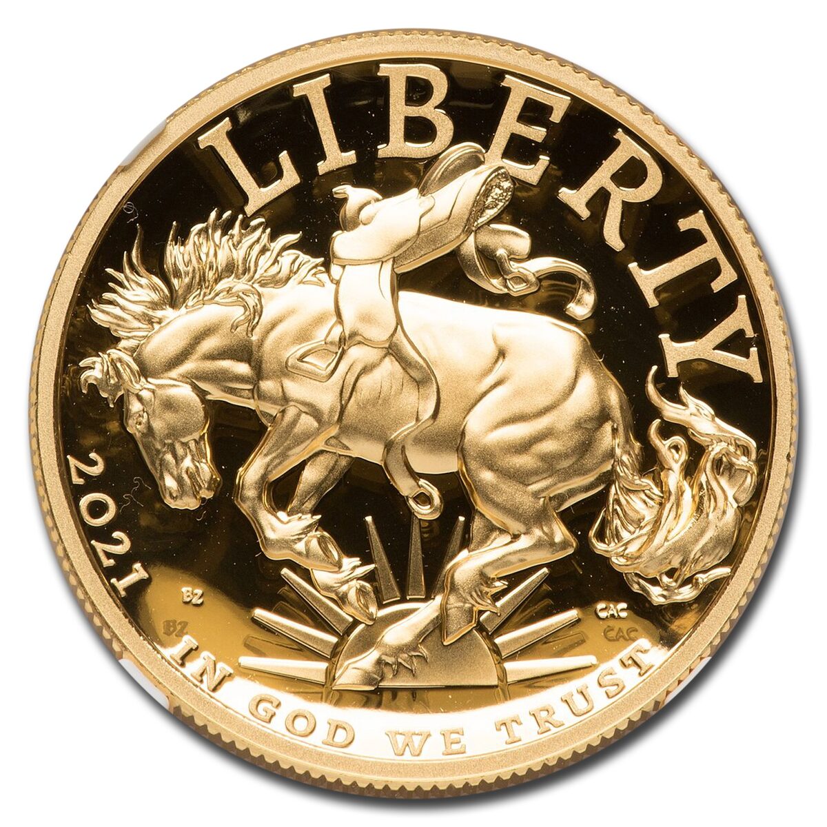 2021-W 1 oz HR American Liberty Gold PF-70 NGC (Bressett, DC)