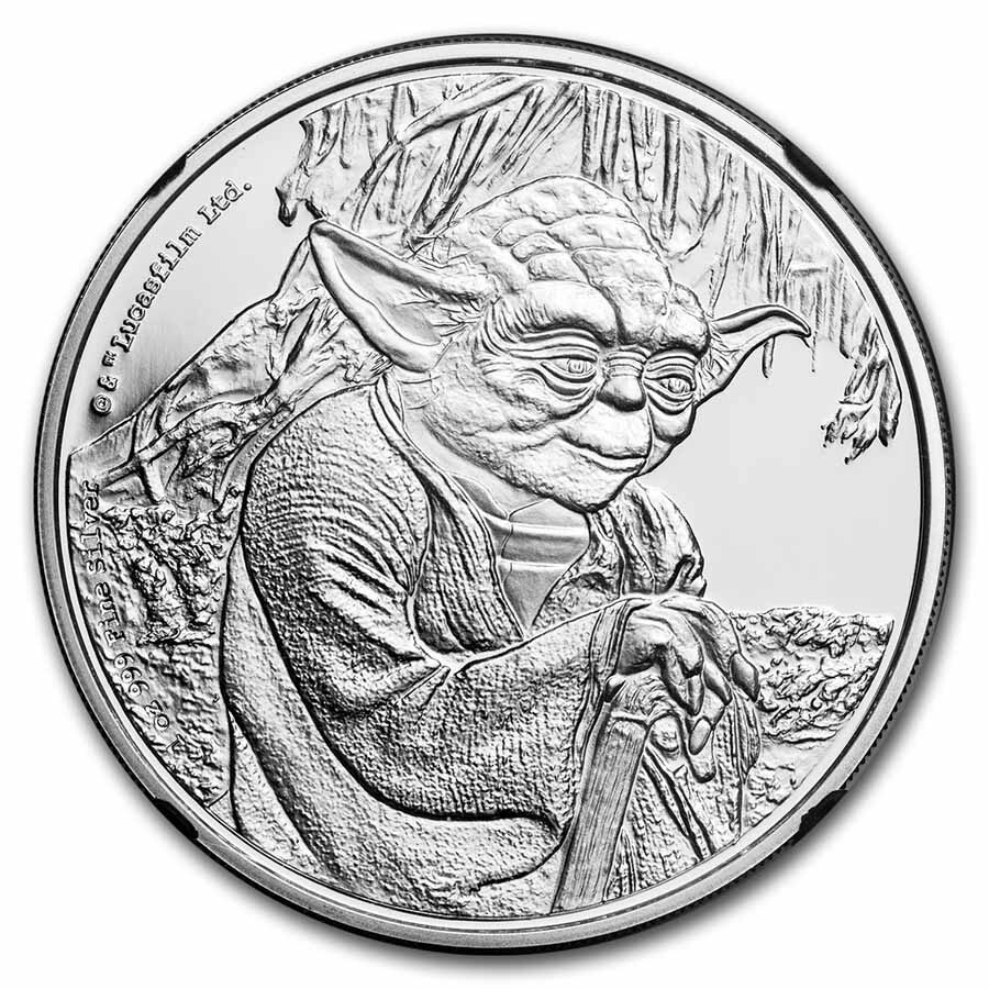 2016 Niue 1 oz Silver $2 Star Wars Yoda PF-70 UCAM NGC