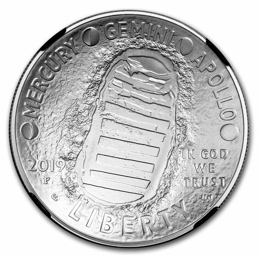2019-P Apollo 11 50th Anniversary $1 Silver MS-70 NGC (FDI)