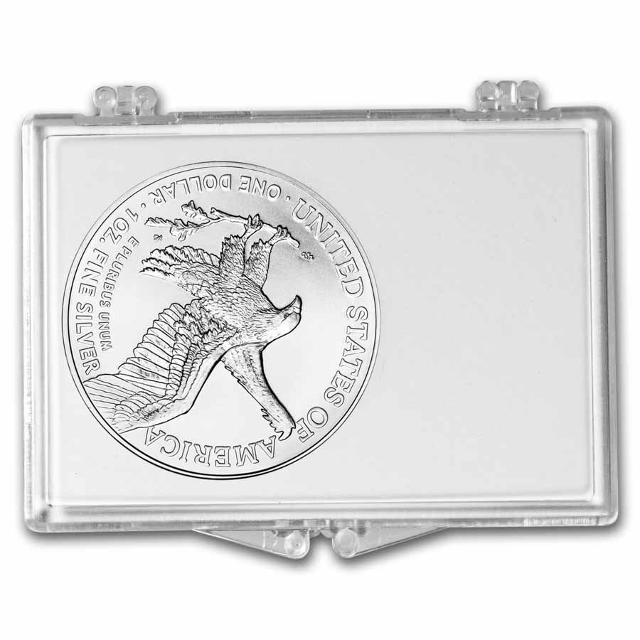 2026 1 oz Silver Eagle - w/Snap-Lock, American Flag & Eagle