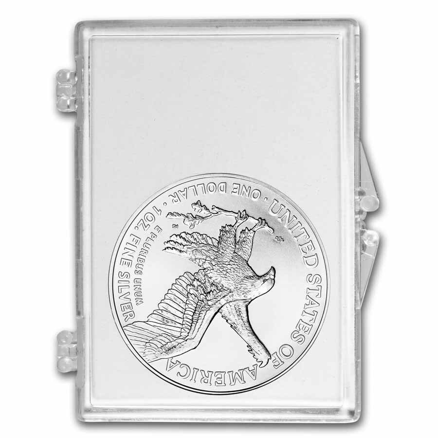 2026 1 oz Silver Eagle - w/Snap-Lock, Father's Day, Fishing