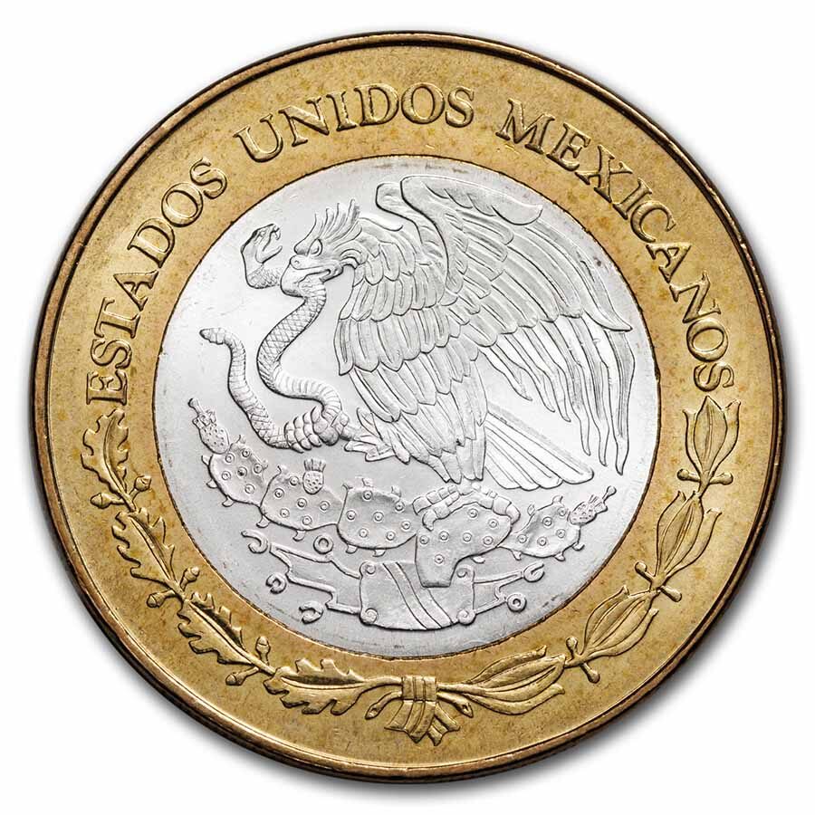 2005 Mexico Bimetallic 100 Pesos Baja California BU (1st Edition)