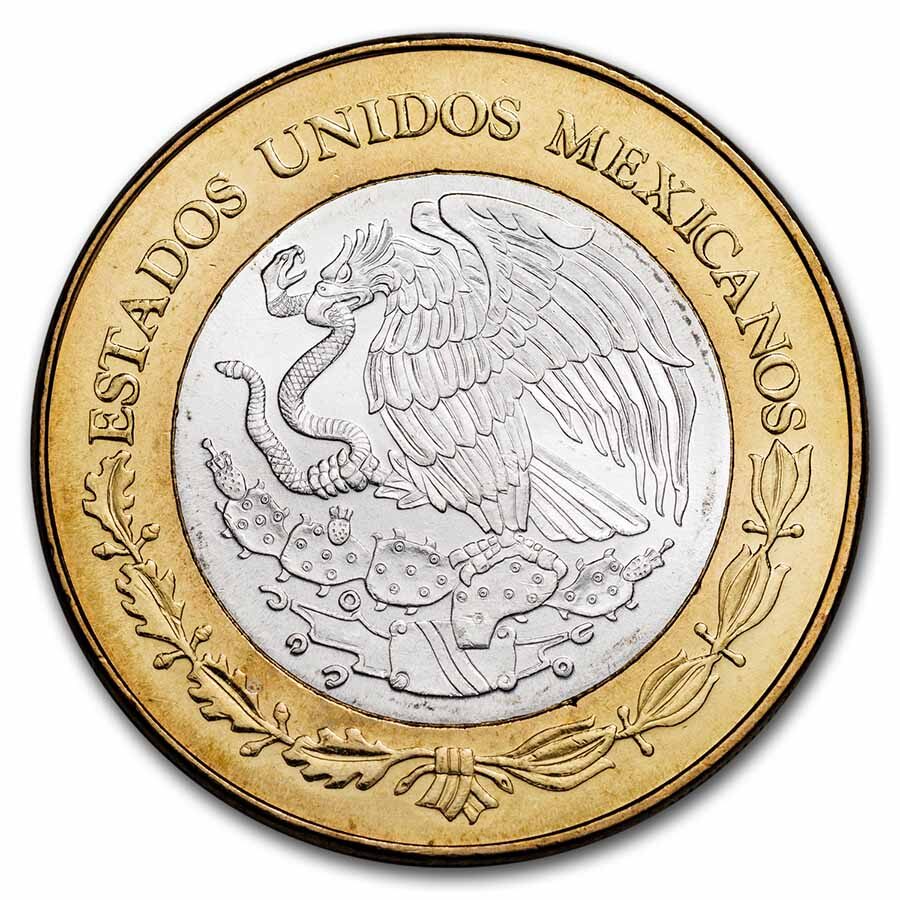 2005 Mexico Bimetallic 100 Pesos Guanajuato BU (1st Edition)