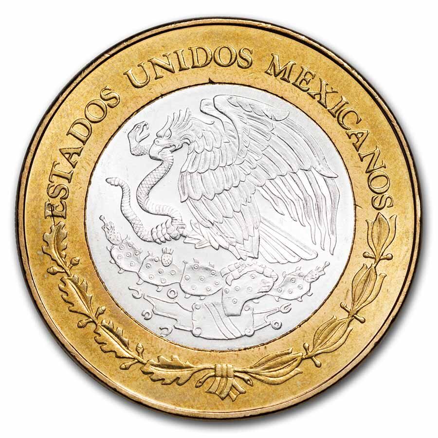 2004 Mexico Bimetallic 100 Pesos Morelos BU (1st Edition)