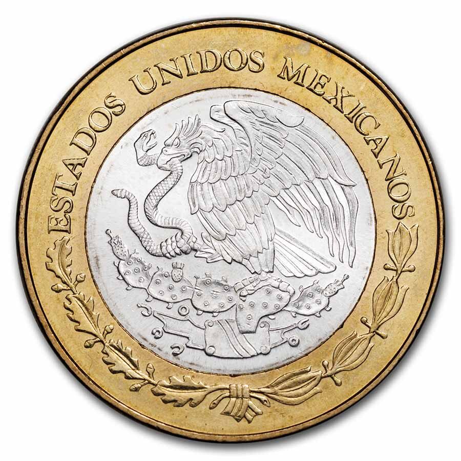 2004 Mexico Bimetallic 100 Pesos Nuevo Leon BU (1st Edition)