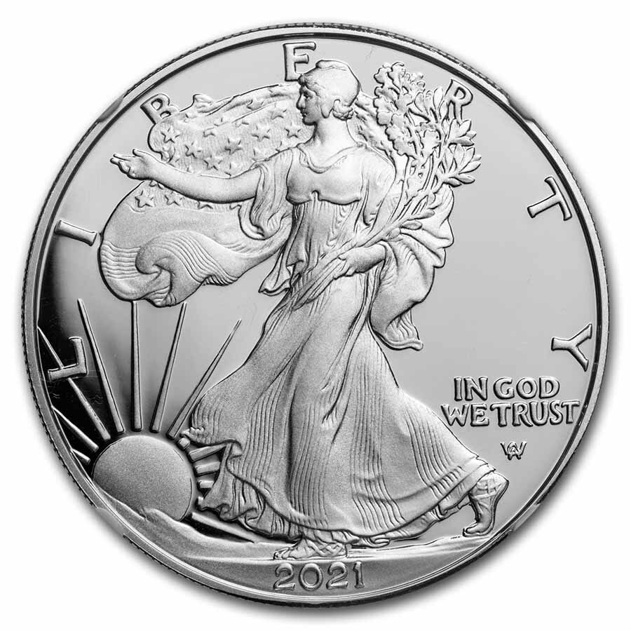 2021-S American Silver Eagle (Type 2) PF-70 NGC