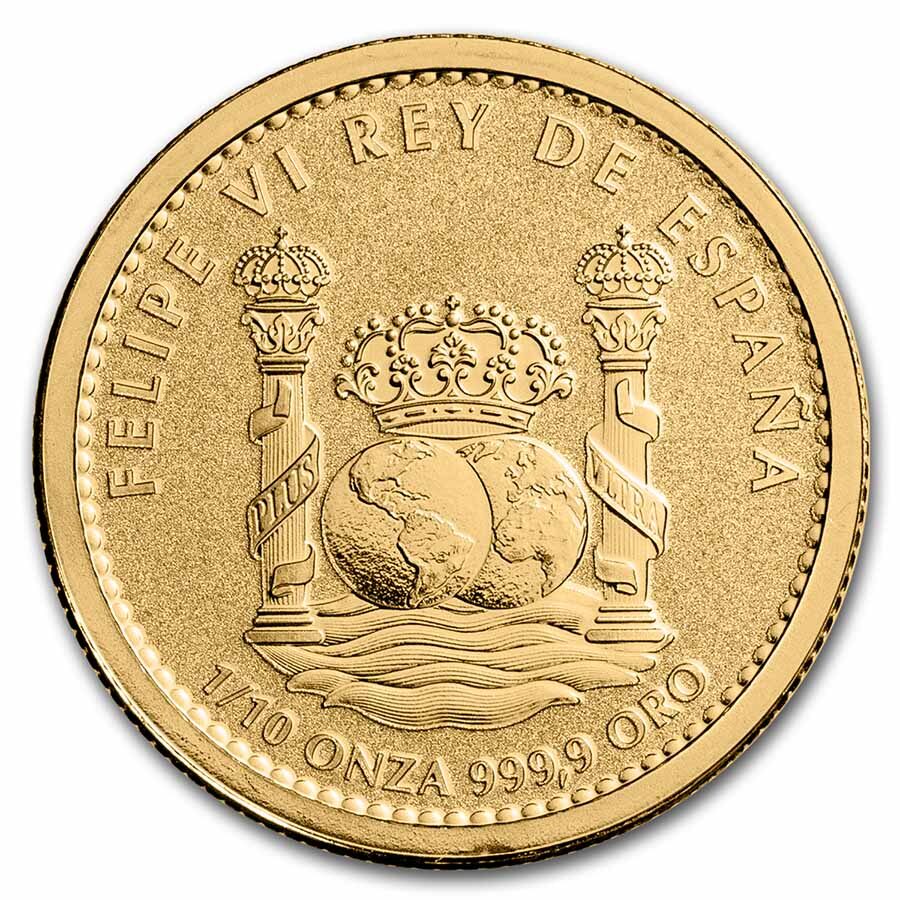 2023 Spain 1/10 oz Gold Reverse Proof Bull Doubloon