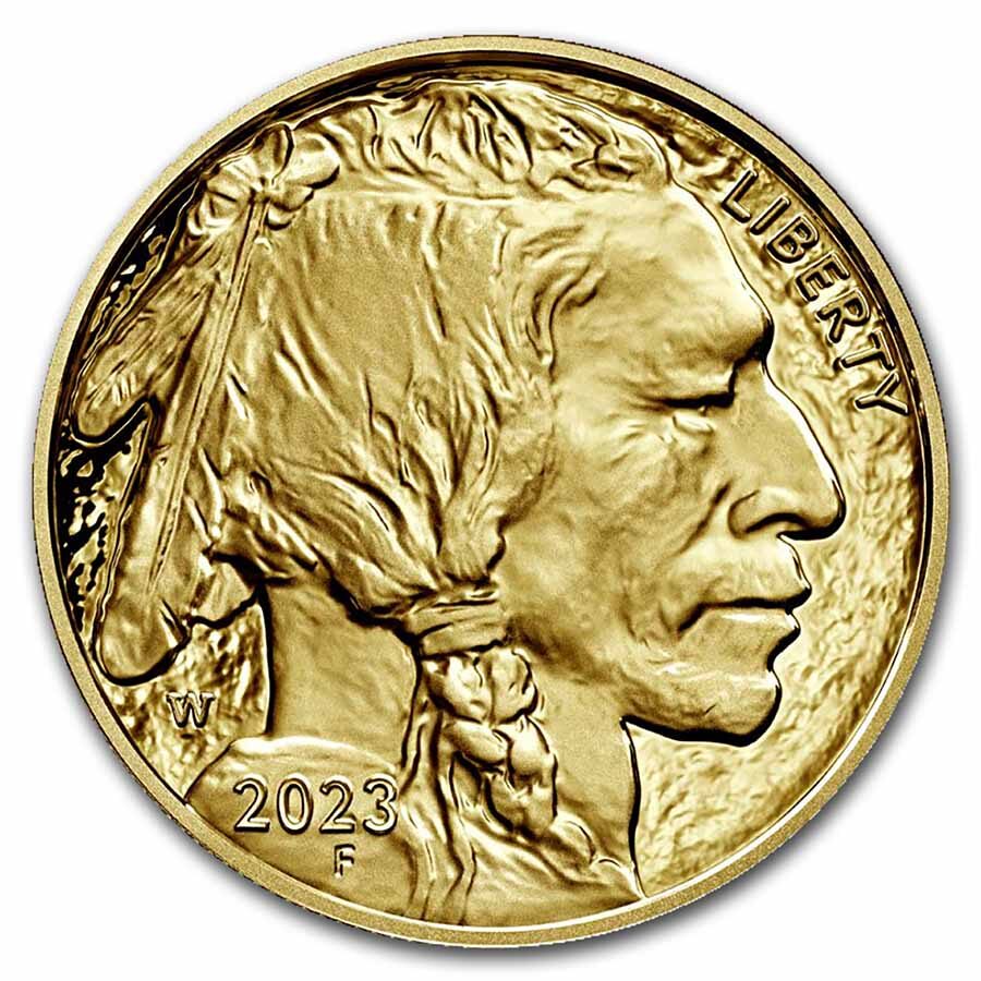 2023-W 1 oz Proof Gold Buffalo PR-70 PCGS (FDI, Black Diamond)