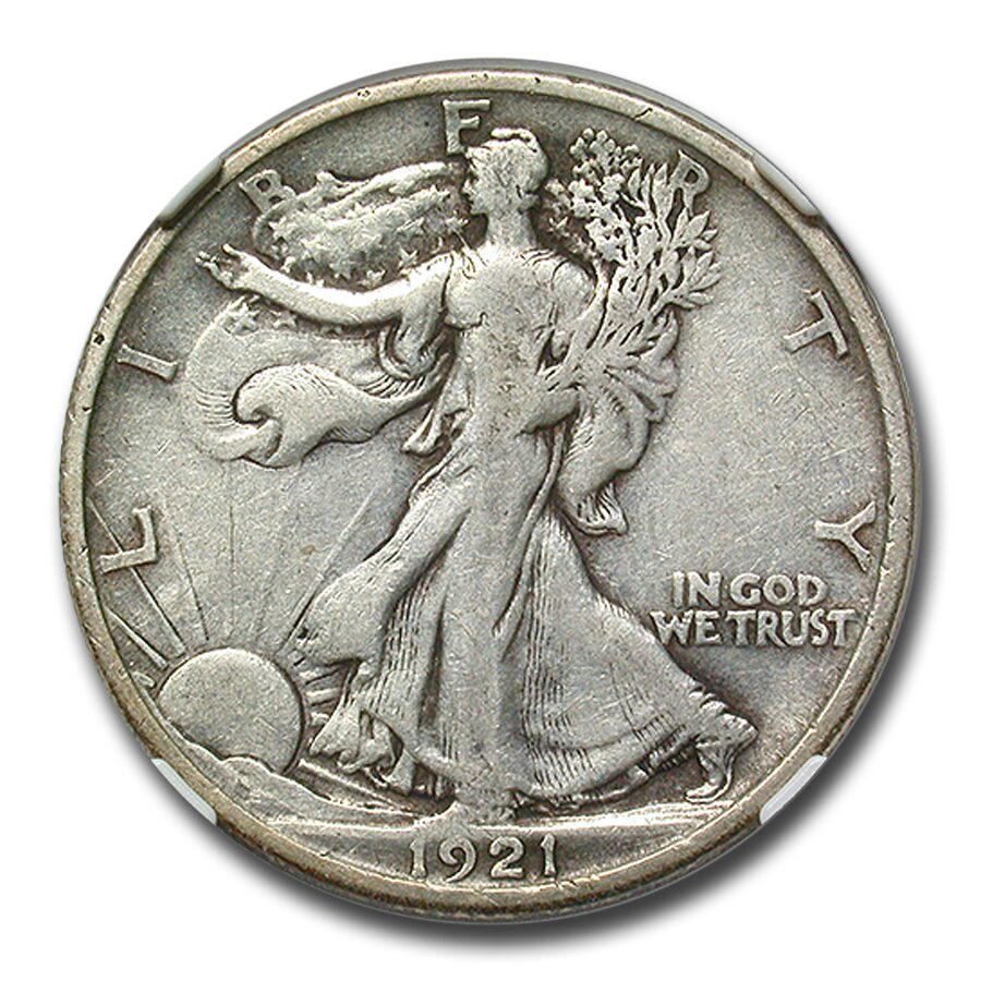 1921-D Walking Liberty Half Dollar VF-20 NGC