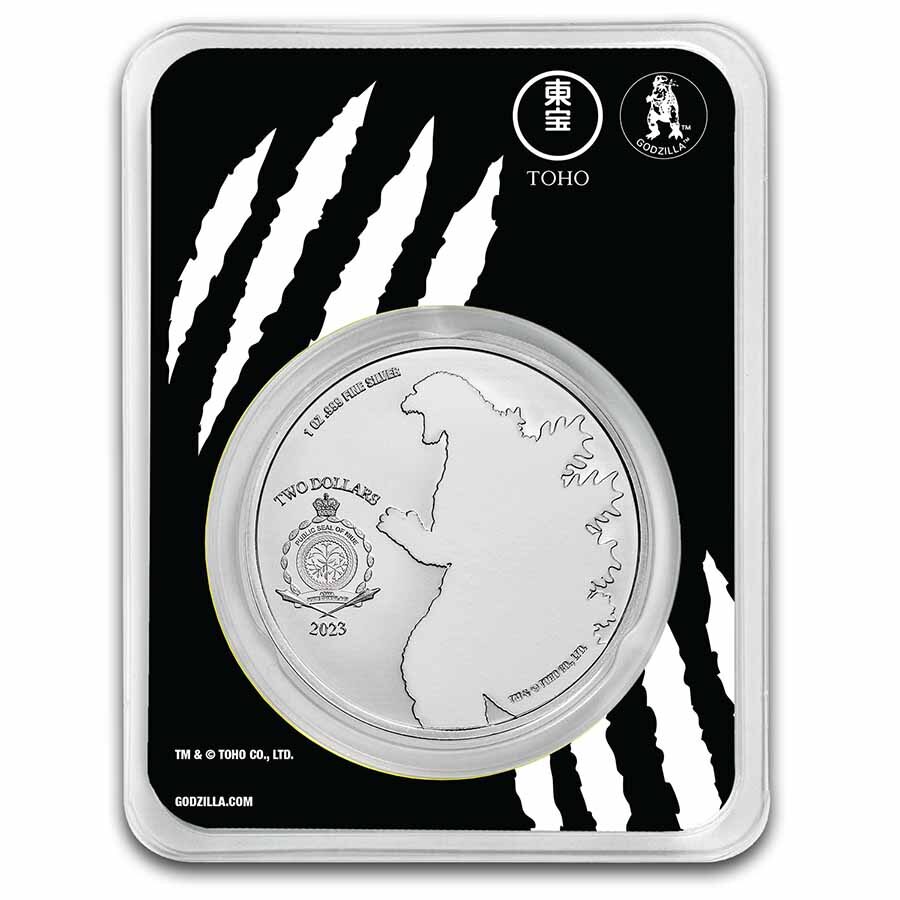 2023 Niue 1 oz Silver King Ghidorah Coin BU in TEP