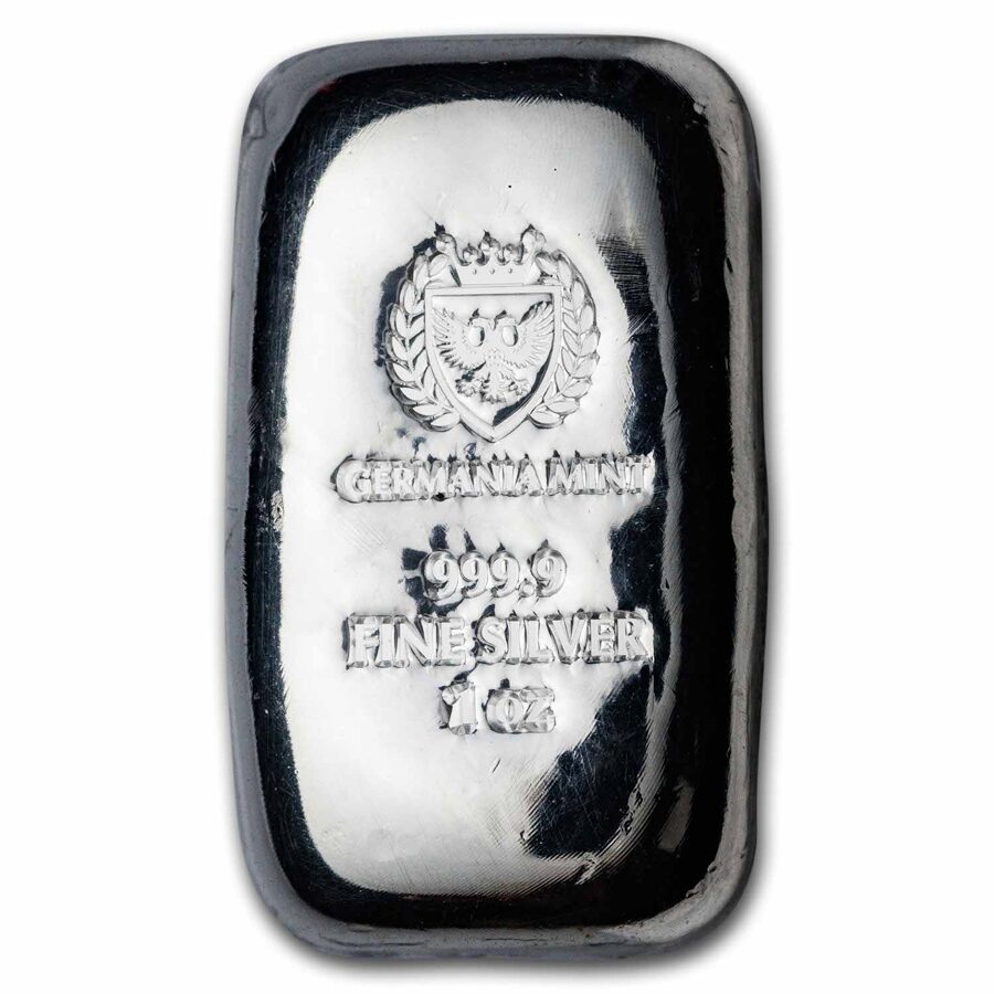 1 oz Silver Bar - Germania Mint (Serialized)