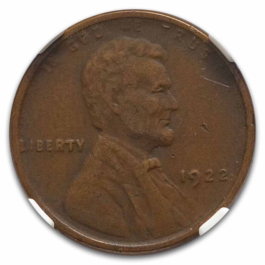 1922-D Lincoln Cent XF-40 NGC (No D, Strong Reverse)