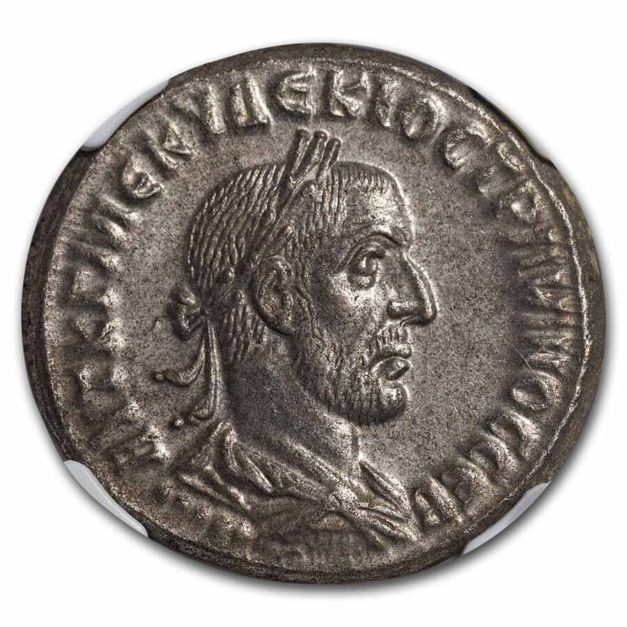 Roman Provincial BI Tetradrachm Decius 249-251 AD Ch AU NGC