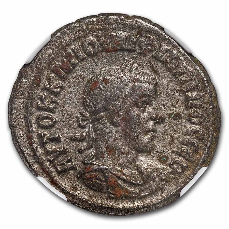 Roman Provincial BI Tetradrachm Philip II 247-249 XF NGC (Vault)