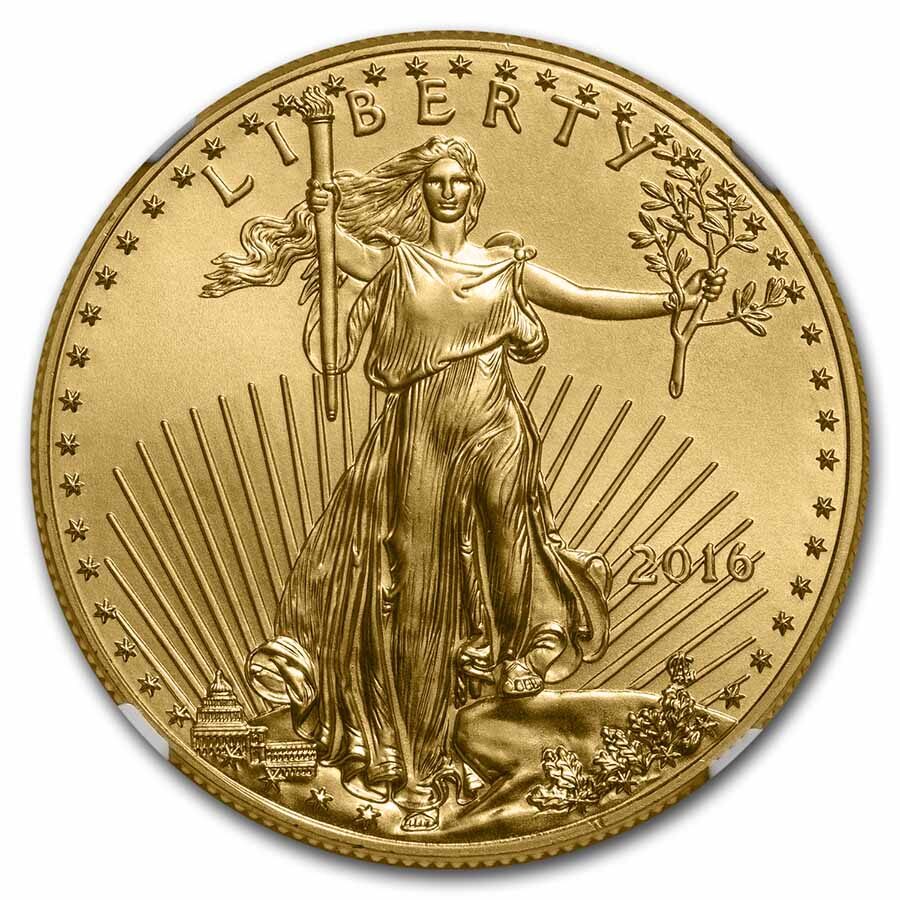2016 1 oz American Gold Eagle MS-69 NGC