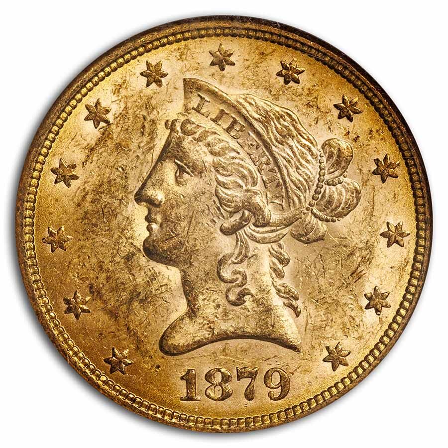 1879 $10 Liberty Gold Eagle MS-61 NGC
