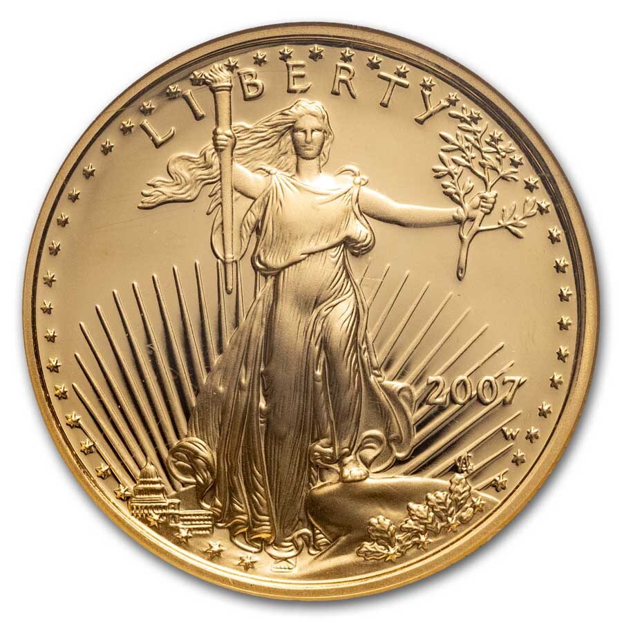 2007-W 1/4 oz Proof American Gold Eagle PF-70 UCAM NGC
