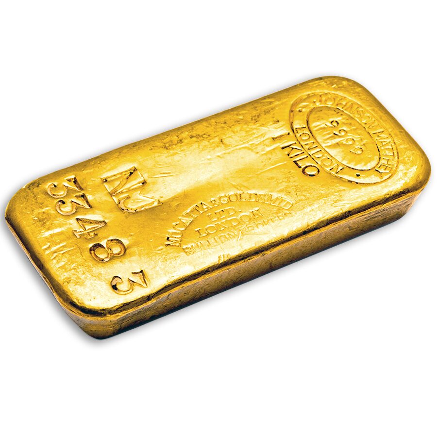 1 kilo Gold Bar - Johnson Matthey & Mocatta Goldsmid Vintage