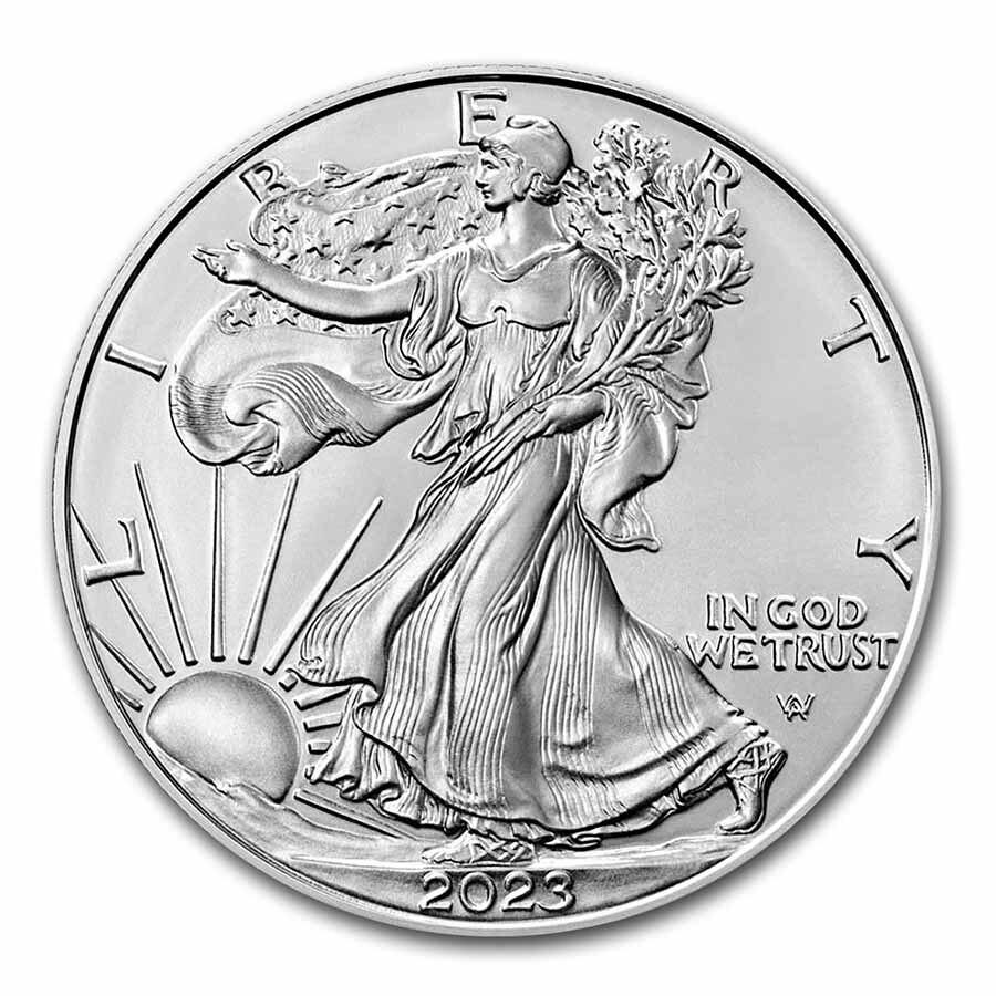 2023-W Burnished Silver Eagle SP-70 PCGS (First Day of Issue)