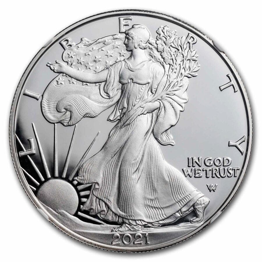 2021-W Proof American Silver Eagle (Type 2) PF-69 NGC