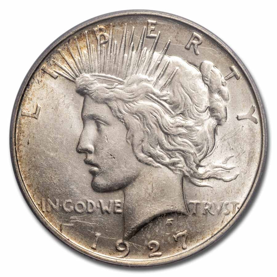 1927-D Peace Dollar AU-58 PCGS