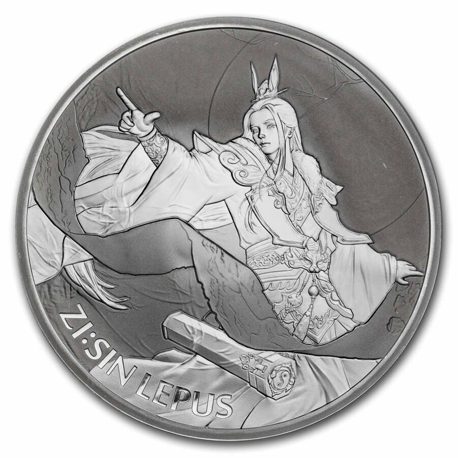 2023 South Korea 1 oz Silver ZI:SIN Lepus BU