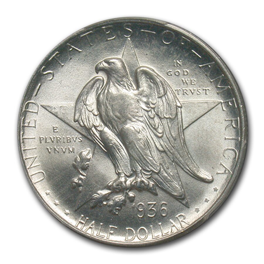 1936-D Texas Independence Centennial Half Dollar MS-66 PCGS