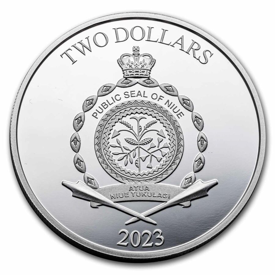 2023 Niue 1 oz Silver Coin $2 The Flash Movie