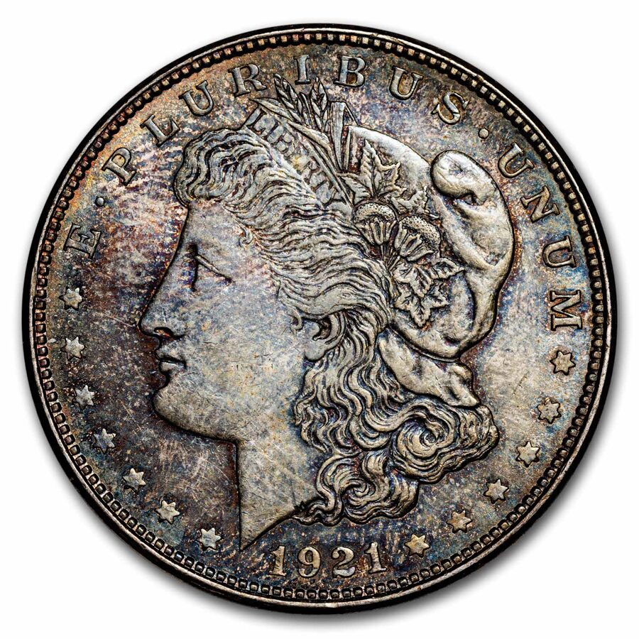 1921 Morgan Dollar BU (Originally Toned)
